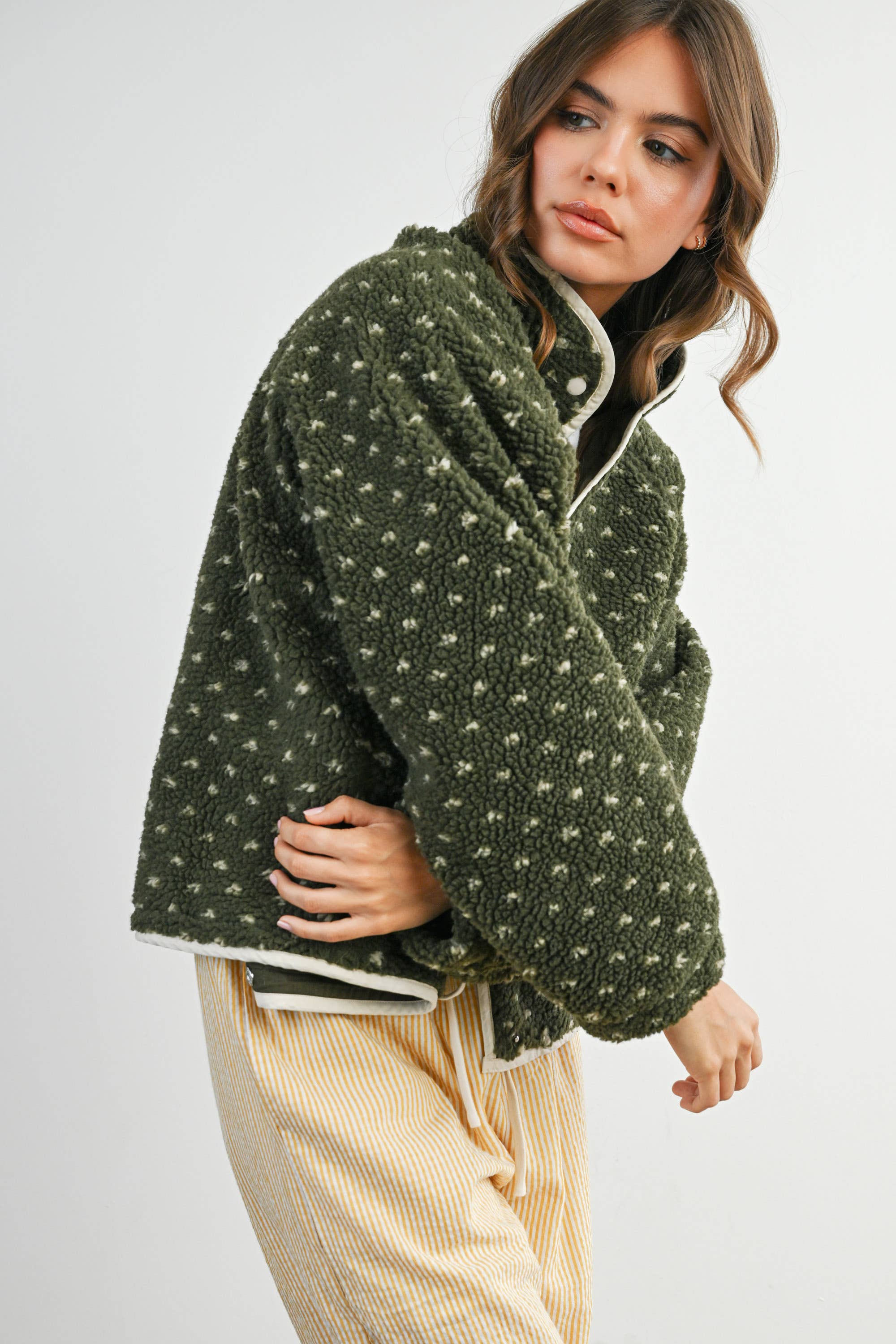 High Pile Fleece Puffer Jacket - BMJ7831